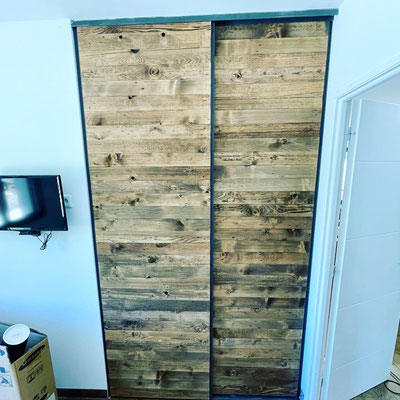 Nouveautés porte coulissante en palette 